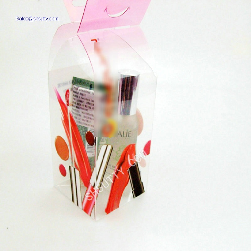 hot sale transparent printed plastic pvc box package,small plastic cosmetic box,pvc packaging