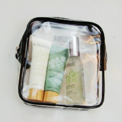 Transparent Toiletries Bag EVA Frosted Minimalist Storage Zipper Travel Bag OEM Customized Logo make up accessories