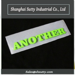 Custom Iron On Heat Press Silicone Sticker T-Shirt 3D Silicone Heat Transfer Printing Garment Label Silicone Logo For Clothes Tag